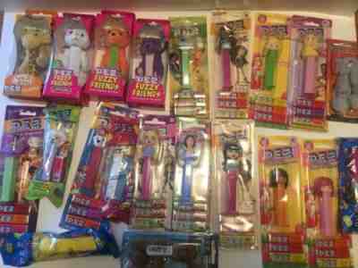 Pez Lot: Dispensers, Keychains, Vintage, New, Disney Ferry’s, Bratz, Fuzzy 21 A