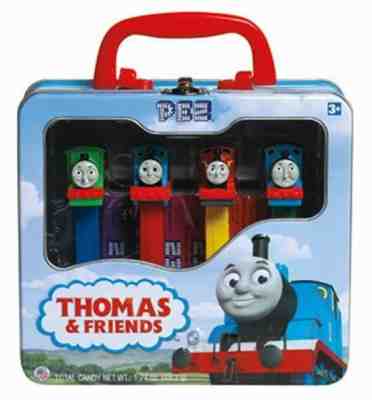 THOMAS THE TRAIN PEZ SET IN LIMITED EDITION TIN - INCLUDES #3 HENRY & #4 GORDON