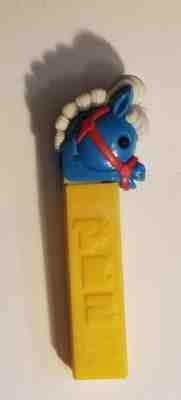  Vintage PEZ Circus PONY GO ROUND Blue Head 2.6 No Feet Austria old store stock 