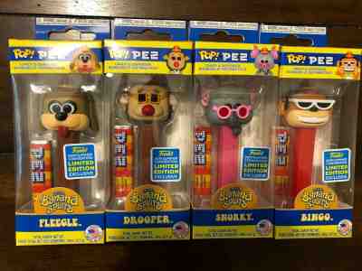 SDCC 2019 POP Banana Splits PEZ candy dispenser SET Fleegle Drooper Snorky Bingo