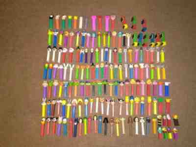 Pez Dispensers! Lot Of 158! Characters, No Feet, Vintage, Etc! MUST SEE