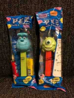 Monsters Inc. PEZ Sully & Mike Wazowski Pez Dispenser Disney - NEW in PACKAGING 