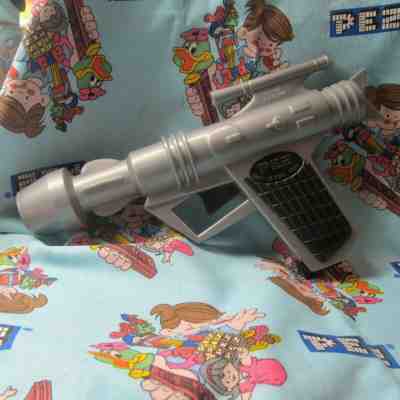 Vintage Silver Space Gun Pez Shooter Pez Dispenser from 1982