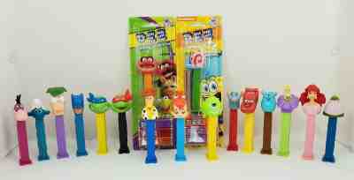 Mixed Lot of Vintage & Modern Pez Dispensers Disney, Pixar, Muppets 