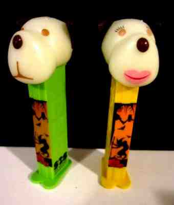 Halloween 2017 BARKY BROWN Box PEZ Set Glow in the Dark $3.99 ship to U.S