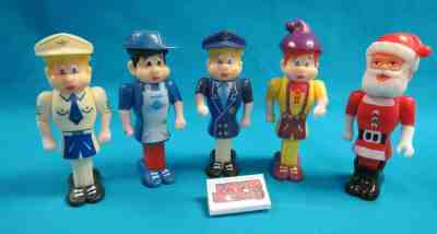 Vintage Pez Pals Lot of 5 Alpine, Manner, Aral Gas, Pilot and Santa 