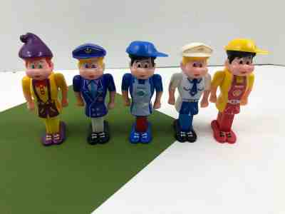 PEZ Pal Full Body Boy Alpine Manner Pilot Aral Shell Gas Vintage Lot 5