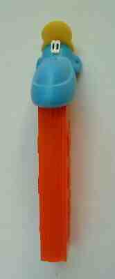 VINTAGE PEZ NO FEET MIMIC THE MONKEY YELLOW HAT BLUE FACE RED BASE FANTASTIC