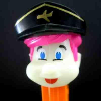 RARE Retired Non-U.S NEON PILOT Pez Pal GLOW in the Dark! $3.99 ship to U.S.