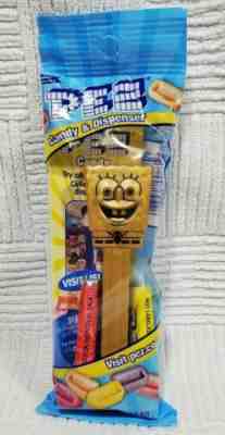 2020 PEZ SpongeBob Squarepants RARE Gold Dispenser 1/1000 Limited Edition NEW!!