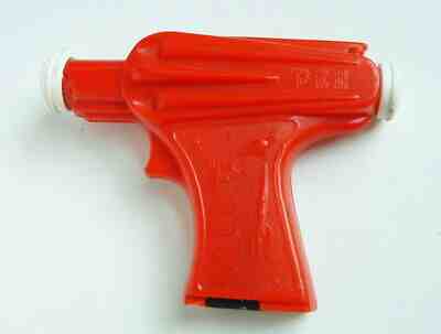 VINTAGE  1950s  PEZ NO FEET SPACE GUN RED