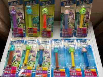New Sealed Monsters Inc. University Pez Dispenser Disney NEW Variants Set Of 11