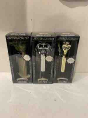 LOT OF 3 STAR WARS LIMITED EDITION "DARTH VADER" METALLIC GIANT PEZ DISPENSER