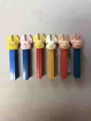 vintage no feet pez lot Fat Ear Bunny