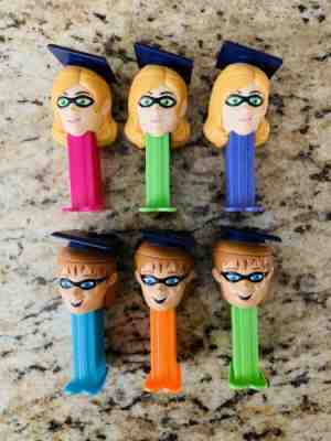 Pez Retired 2011 Smart Grad European Mini Dispenser Complete Set - Loose