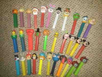 Pez lot some vintage some no feet some austria yugoslavia disney orange santa