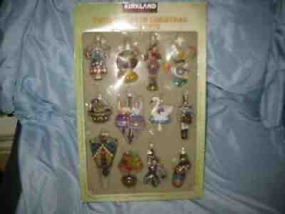 Kirkland Signature Twelve 12 Days Of Christmas Ornaments NIB Costco