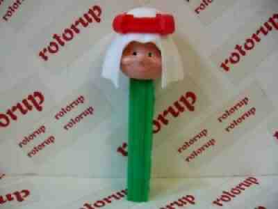 PEZ vintage Sheik. white burmoose, red band green stem from 1975