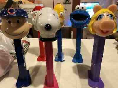 Lot Of 6 Giant Pez Dispensers