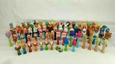 Pez 80 dispensers lot Disney Star Wars Snow White Dwarfs Holiday Muppets Vintage