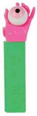 PEZ TEST PIECE - MISFIT PSYCHEDELIC EYE - PINK HAND & GREEN STEM VARIATION