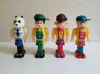 Pez Pals Body Parts Shell BP Pez Boy Charlie Brown Panda Bear Pilot - Lot of 4