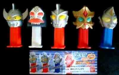 Japanese ULTRAMAN With Inserts Set Of 5 In Mint Condition. Details about   Mini Pez 