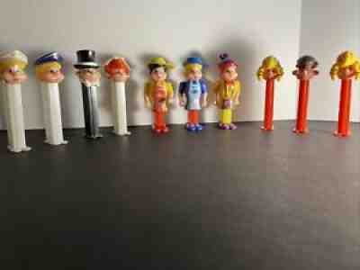Pez Pals Shell Boy Aral Boy Bride Groom Pilot Mariner Body Parts Lot