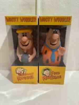 Wacky Wobbler lot of 2: Barney Rubble and Fred Flintstone