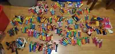 HUGE LOT 360 PIECE PEZ COLLECTION, STAR WARS, DISNEY, MR BEAN, JUNGLE BOOK,...