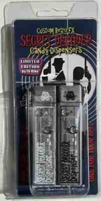 Custom Retro Classic FX Secret Decoder Pez Dispenser 2 Pack - SILVER In Stock!