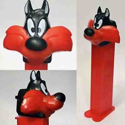 TEST - RED/BLACK SYLVESTER THE CAT PEZ DISPENSER - RARE COLOR VARIATION