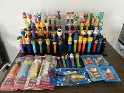 Lot 87 Pez & Stands Marvel DC Nintendo Pixar Mr Bean PokÃ©mon ET Hello Kitty Set