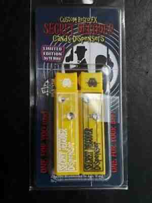 Custom Retro Classic FX Secret Decoder Pez Dispenser 2 Pack Yellow 1 of 8 RARE!