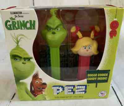 Pez Candy Grinch And Mini Cindy Lou Dispensers Sugar Cookie Candy 