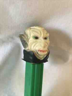 vintage pez soft head vampire green bottom no feet