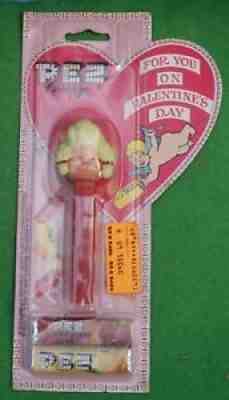 VINTAGE PEZ SEALED BLONDE w/ PIGTAILS jk NO FEET AUSTRIA 3.4