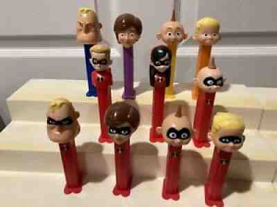 Rare Unmasked and Masked Incredibles Pez Lot