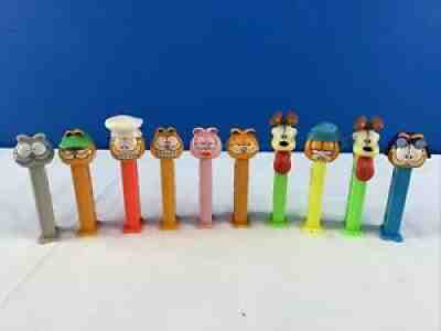 1978 garfield pez dispenser lot Of 10