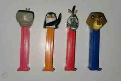 PEZ Madagascar Alex the Lion Gloria Hippo Marty Zebra Skipper Penguin China 5.9