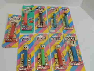 Pez Lot of 9 items - Bondons - Ducks, cat, dog, mouse, witches, skulls