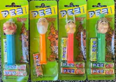 Pez Dipsensers Asterix Set Of 4 MOC From 1998 - Retired