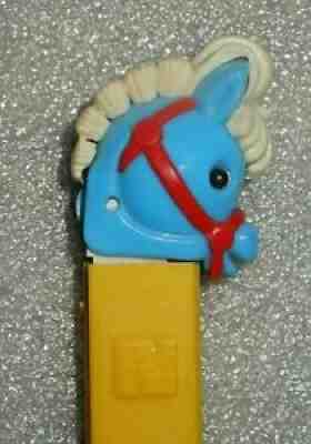 Vintage Pez Pony Go Round Blue Head No Feet Circus Horse Austria