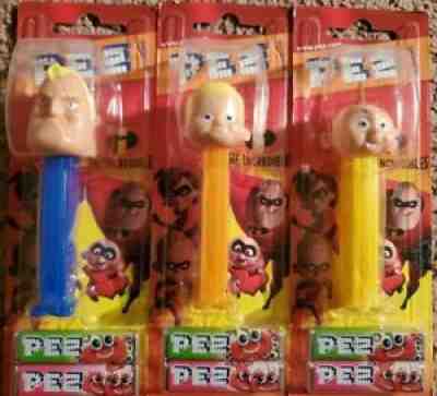 Pez Incredibles MOC Lot, Maskless, Very Rare, No Mask