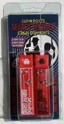 Custom Retro Classic FX Secret Decoder Pez Dispenser 2 Pack - RED In Stock!