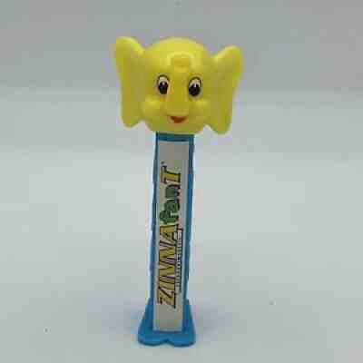 PEZ Zinnafant Dispenser Elephant Rare Yellow Blue 1992 US