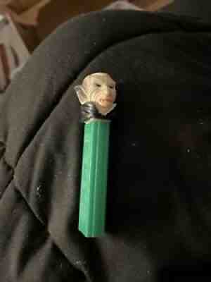 Vintage 1979 Pez Soft Head Vampire Green Bottom No Feet Made In Hong Kong