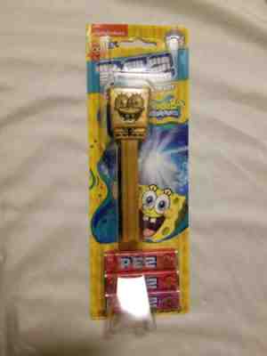 Gold SpongeBob Sponge Bob Pez dispenser RARE LIMITED EDITION