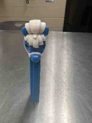 Vintage Pez pony go round . Blue Stem, Blue Head White Mane No Feet