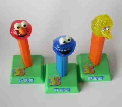 PEZ Crystal ELMO  35th anniversary Muppets with stand in package released 2003 